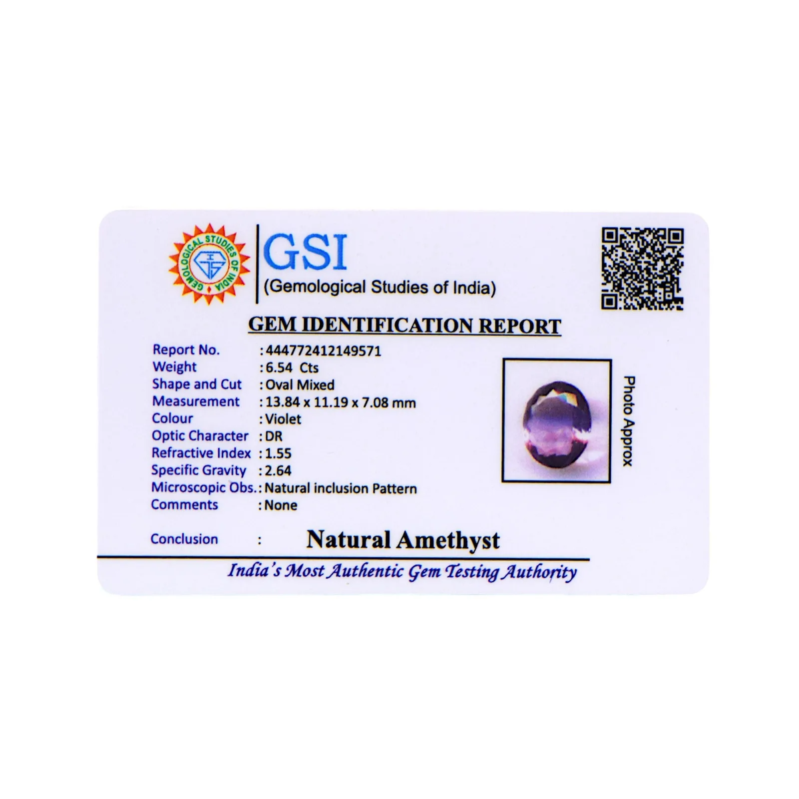 Amethyst - 6.54 Carat