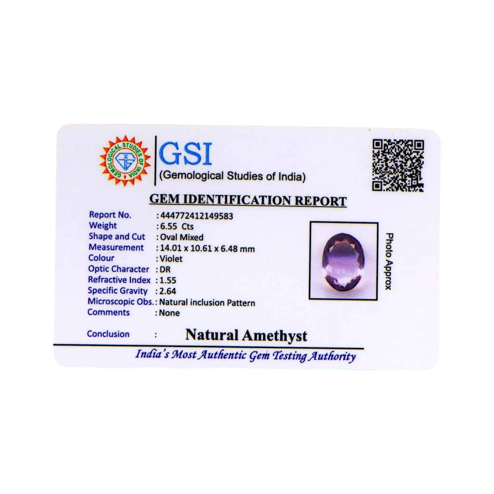 Amethyst - 6.55 Carat