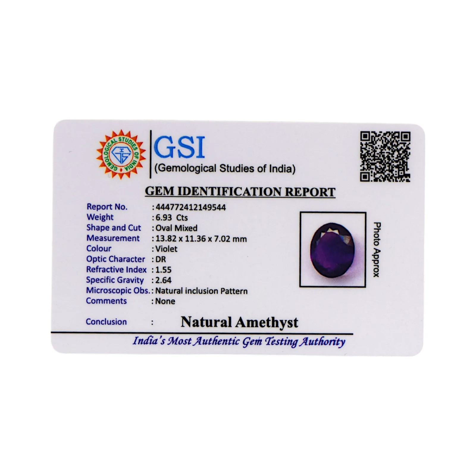 Amethyst - 6.93 Carat