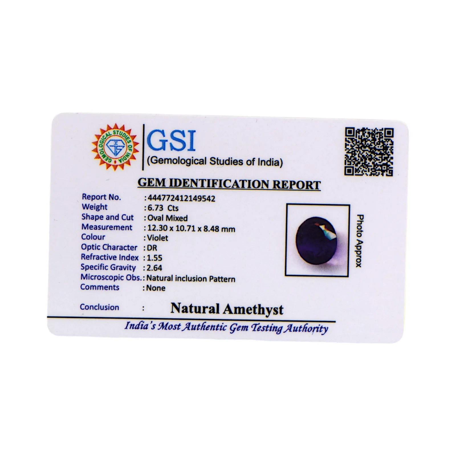 Amethyst - 6.73 Carat