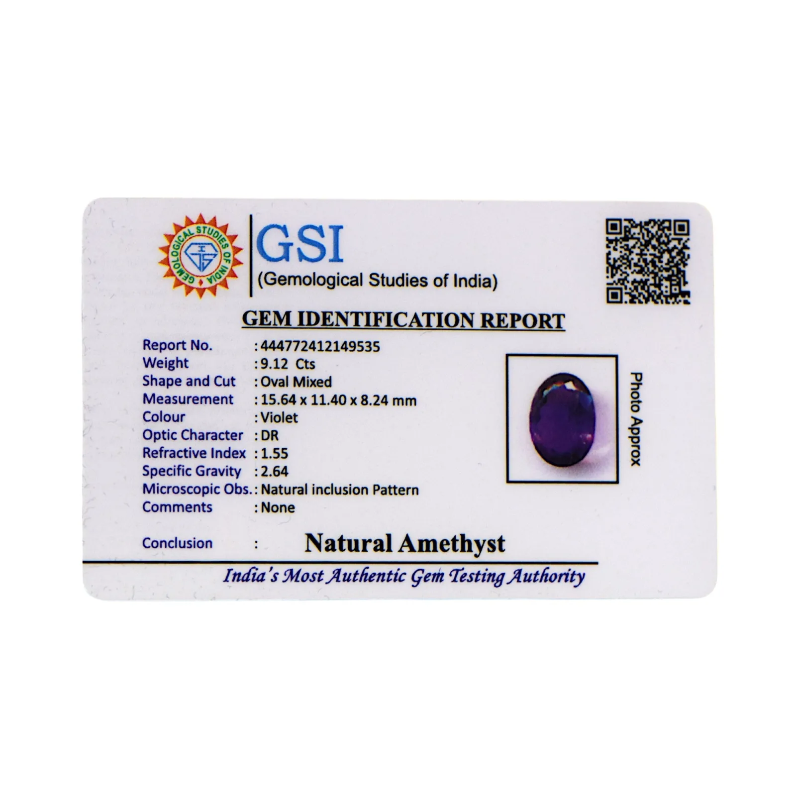 Amethyst - 9.12 Carat