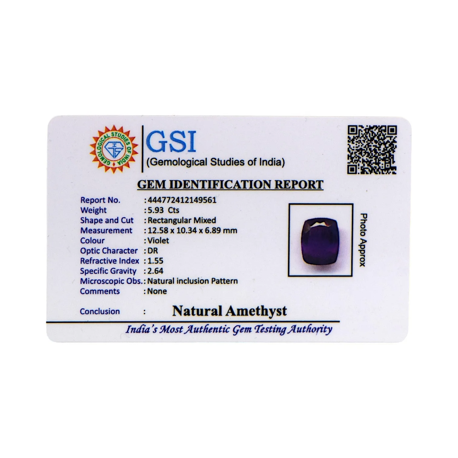 Amethyst - 5.93 Carat
