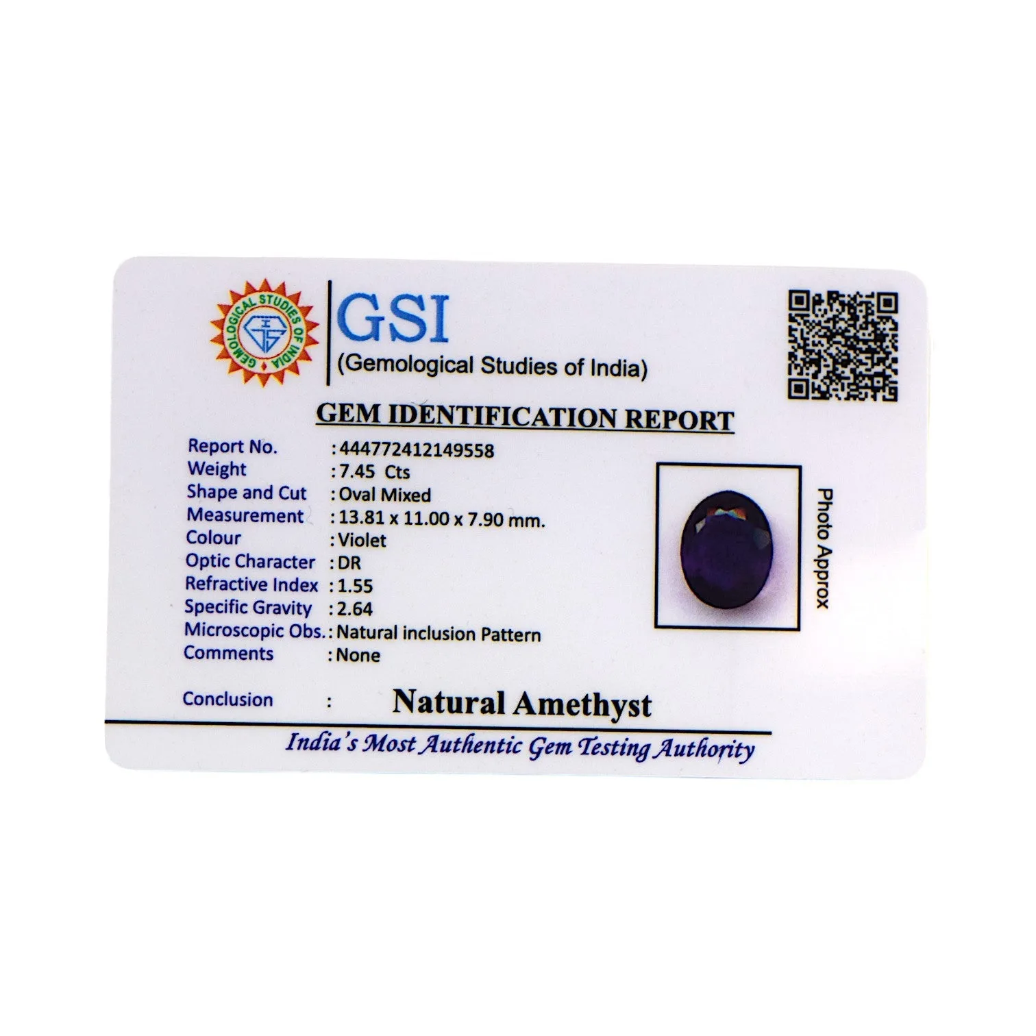 Amethyst - 7.45 Carat