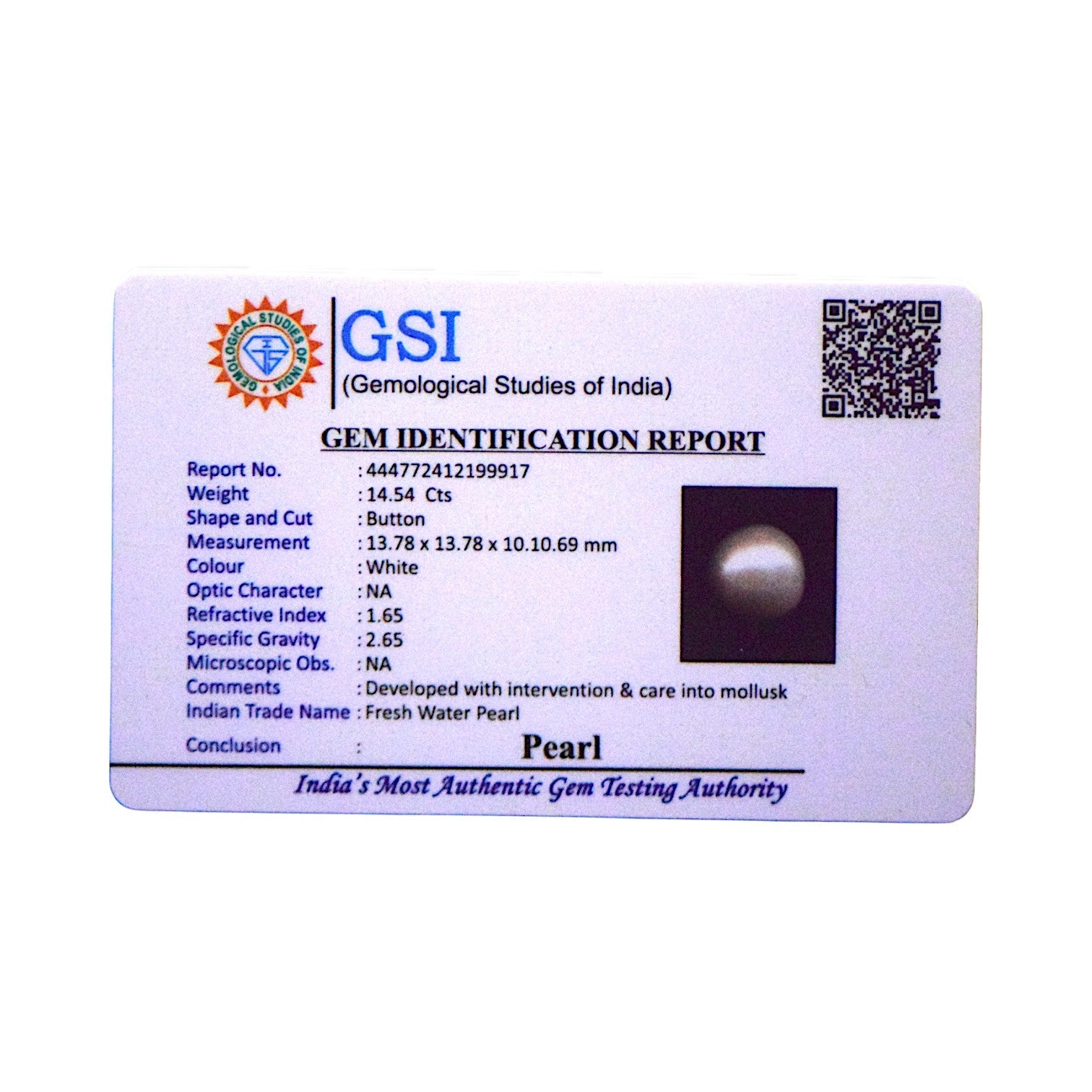 Fresh Water Pearl - 14.54 Carat
