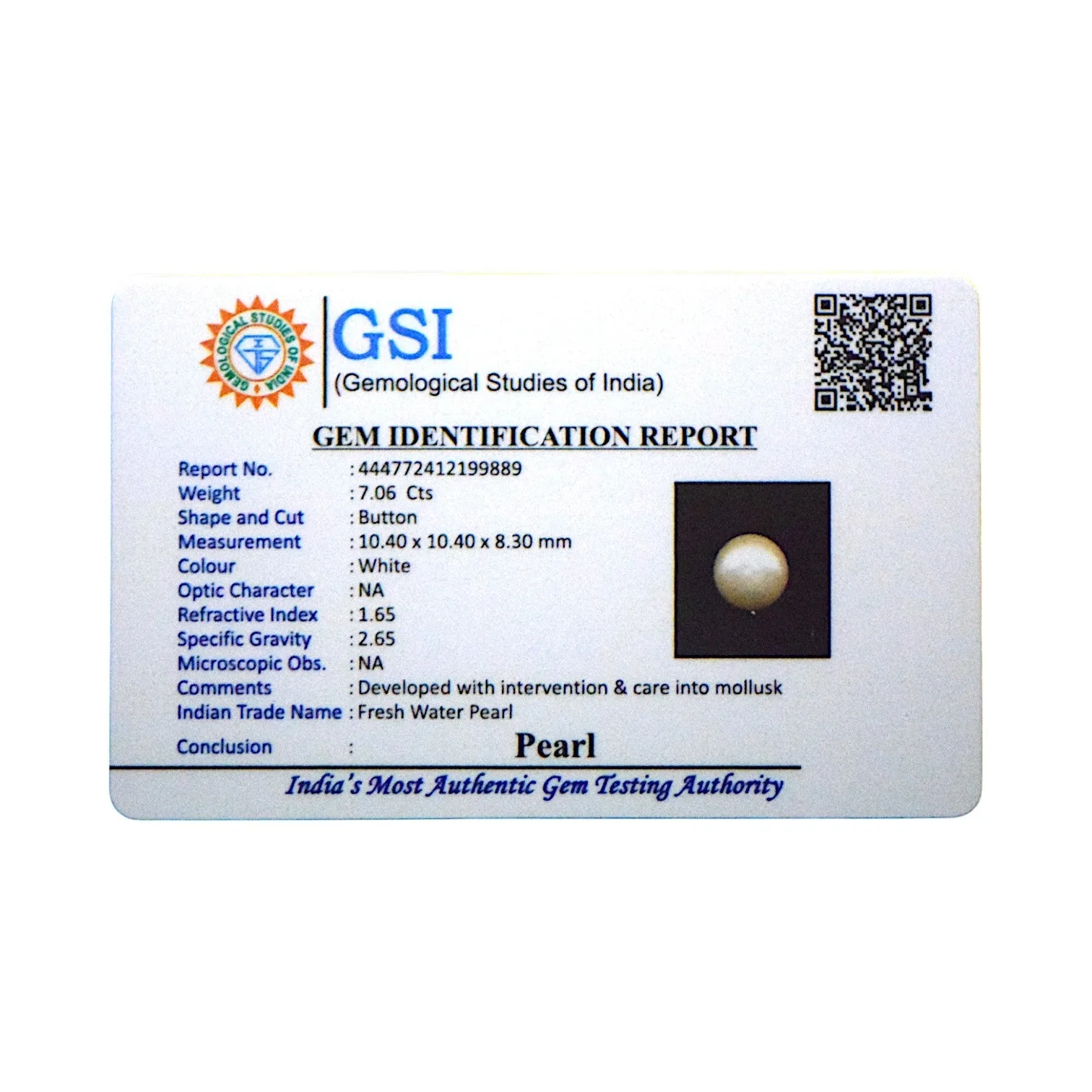 Fresh Water Pearl - 7.06 Carat