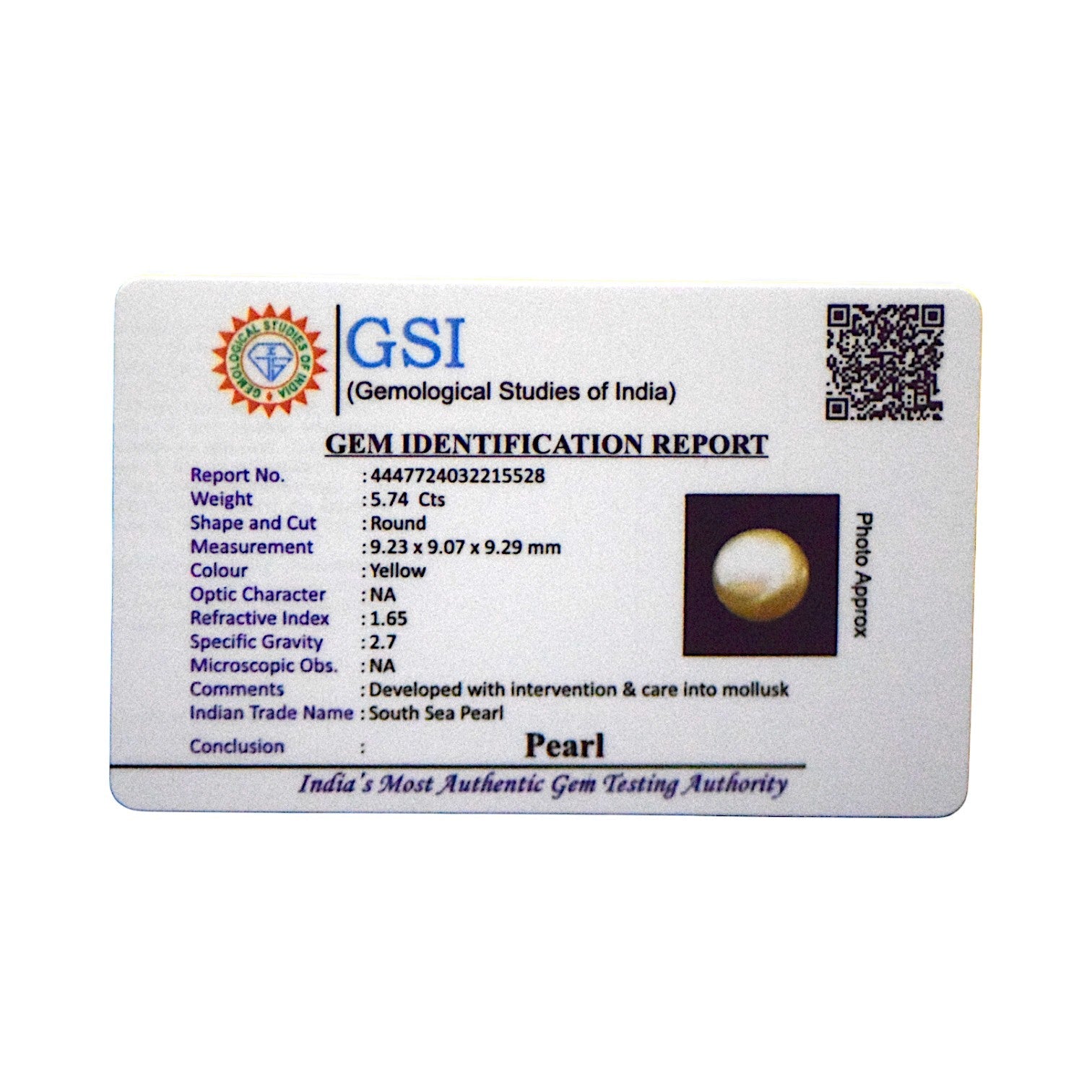South Sea Pearl - 5.74 Carat