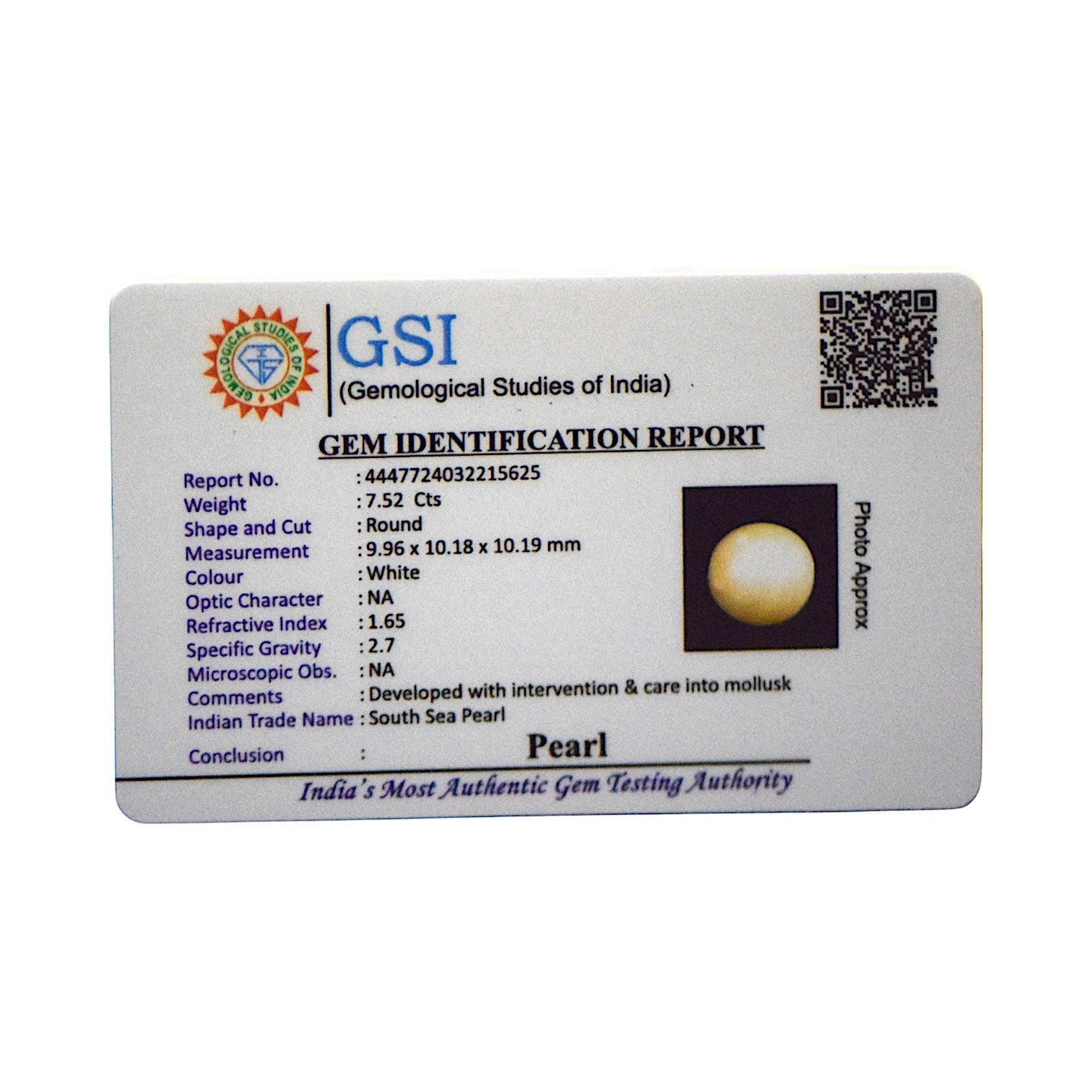 South Sea Pearl - 7.52 Carat