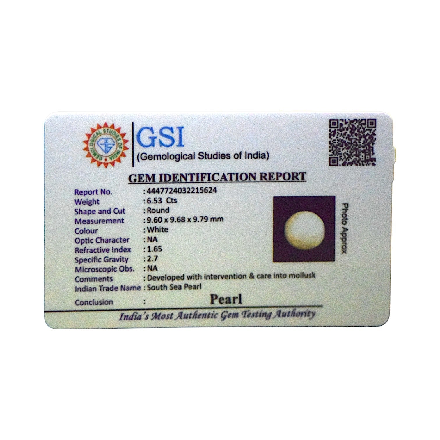 South Sea Pearl - 6.53 Carat