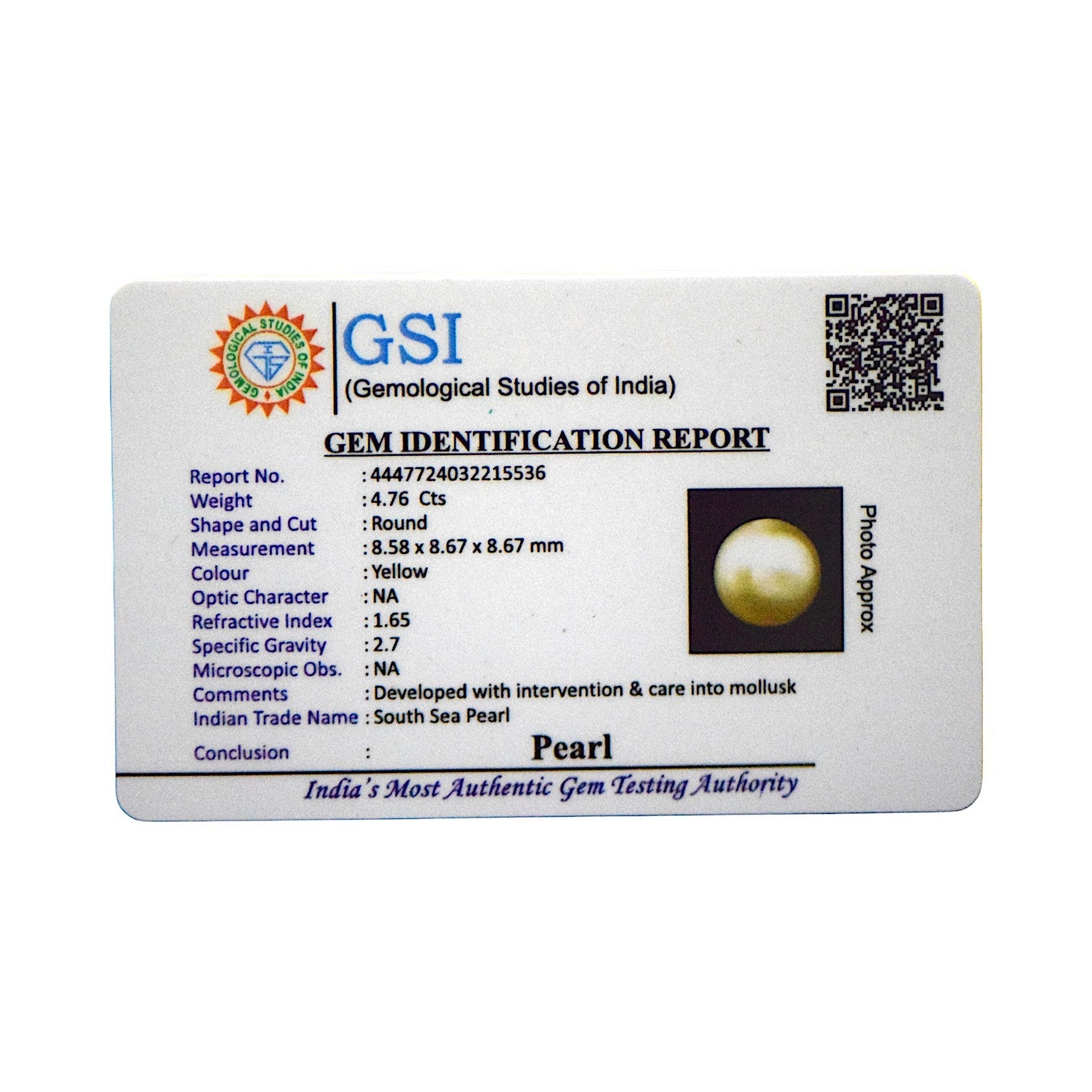 South Sea Pearl - 4.76 Carat