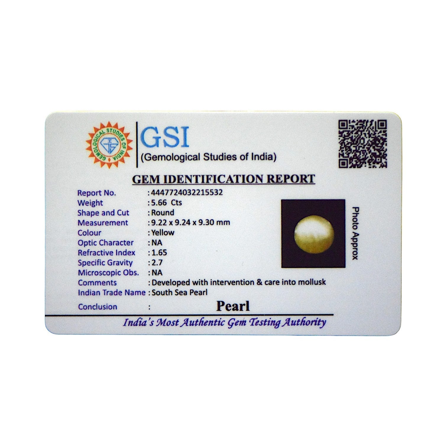 South Sea Pearl - 5.66 Carat