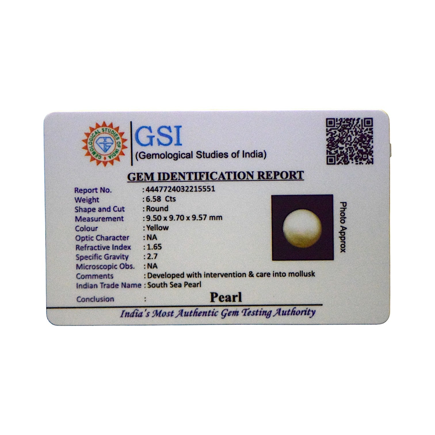 South Sea Pearl - 6.58 Carat