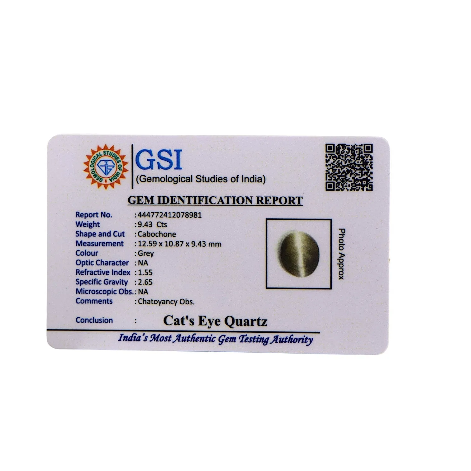 Cat's Eye - 9.43 Carat / AAA-Quality