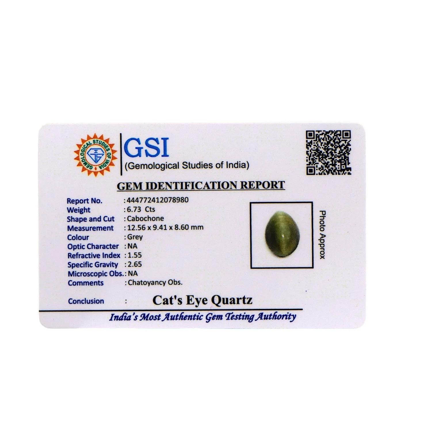 Cat's Eye - 6.73 Carat / AAA-Quality