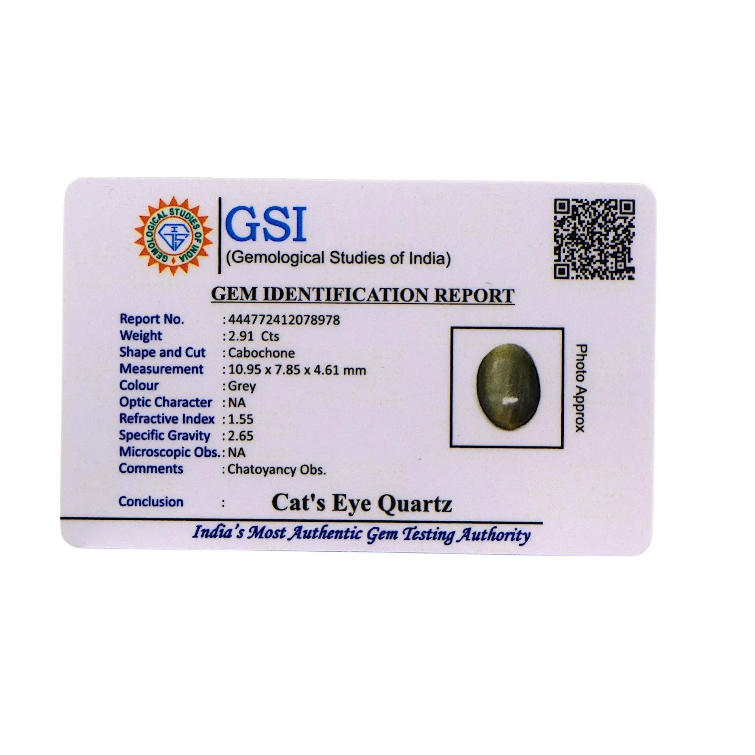 Cat's Eye - 2.91 Carat / AAA-Quality