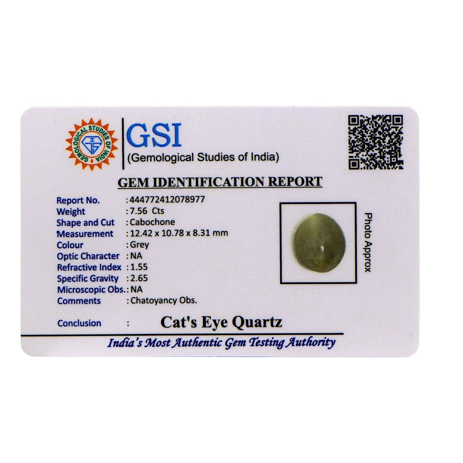 Cat's Eye - 7.56 Carat / AAA-Quality