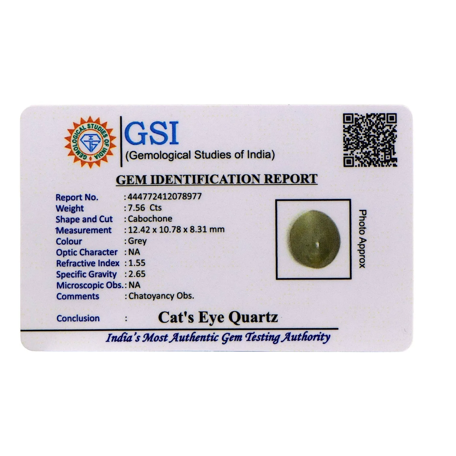 Cat's Eye - 7.56 Carat / AAA-Quality