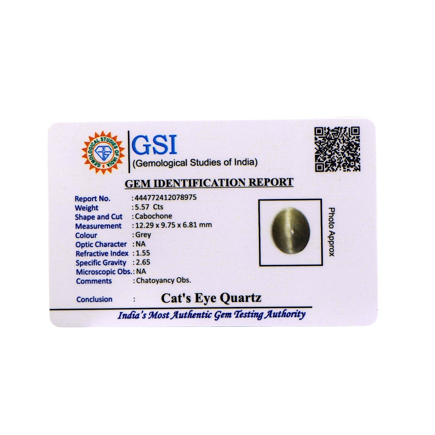 Cat's Eye - 5.57 Carat / AAA-Quality