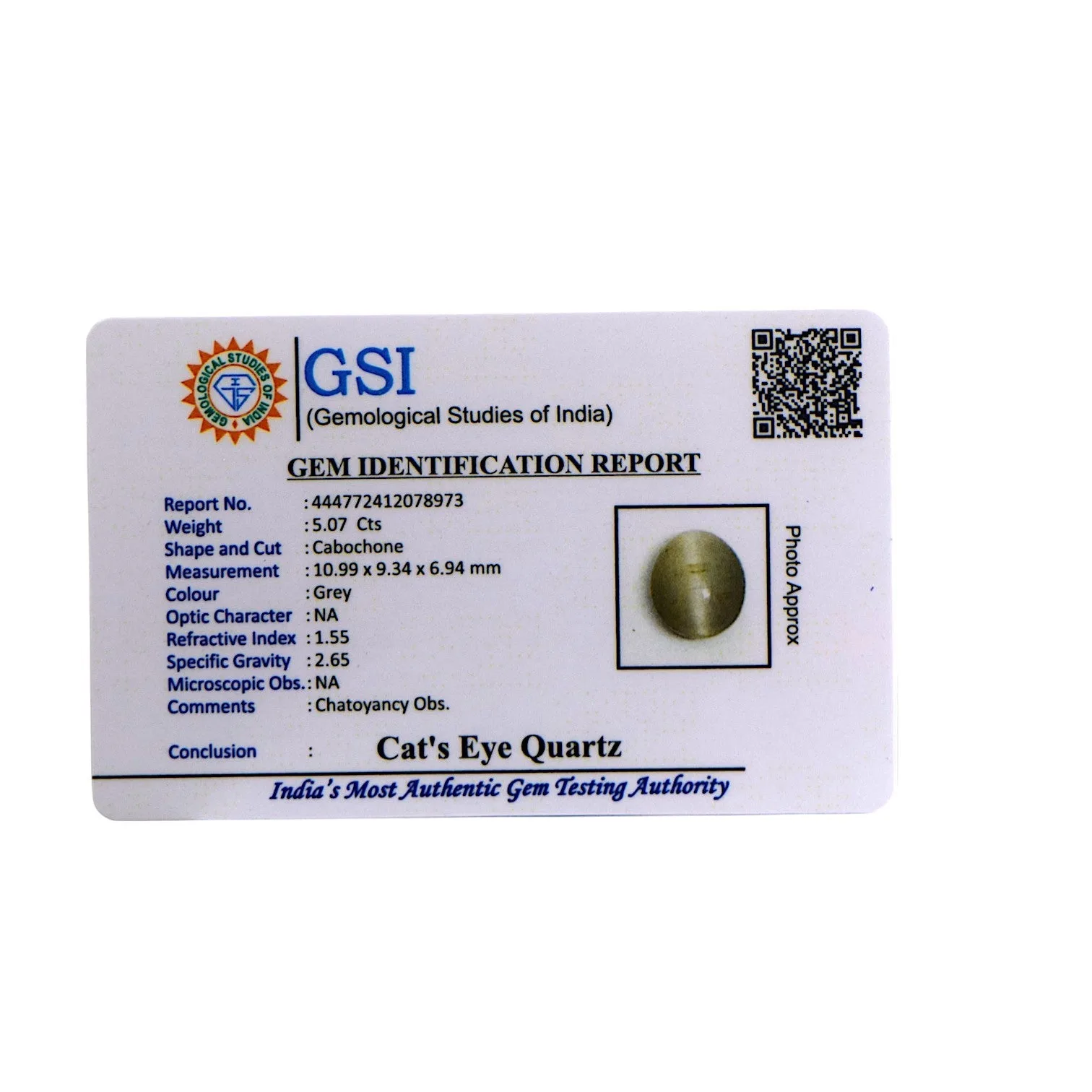 Cat's Eye - 5.07 Carat / AAA-Quality