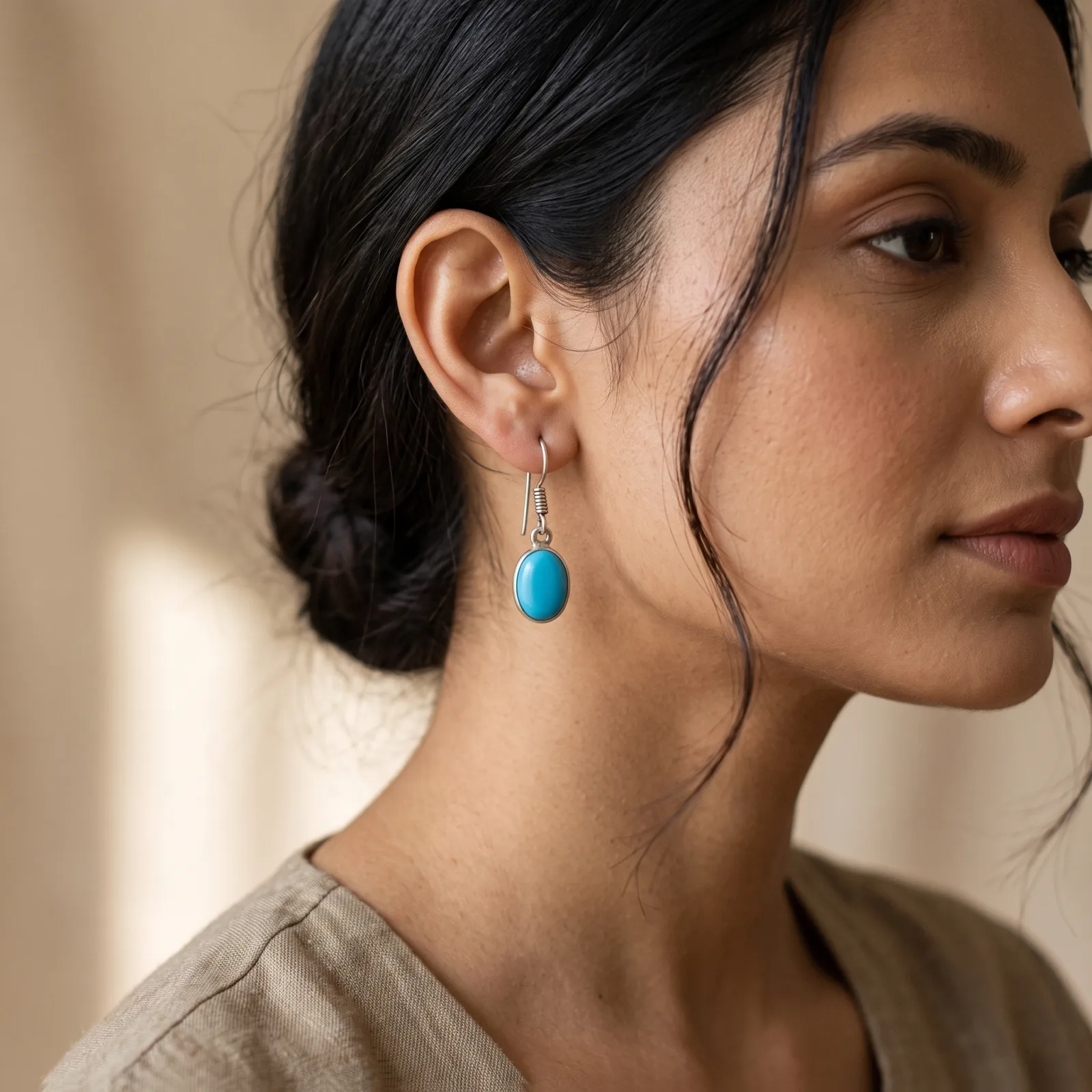Blue Onyx Earrings