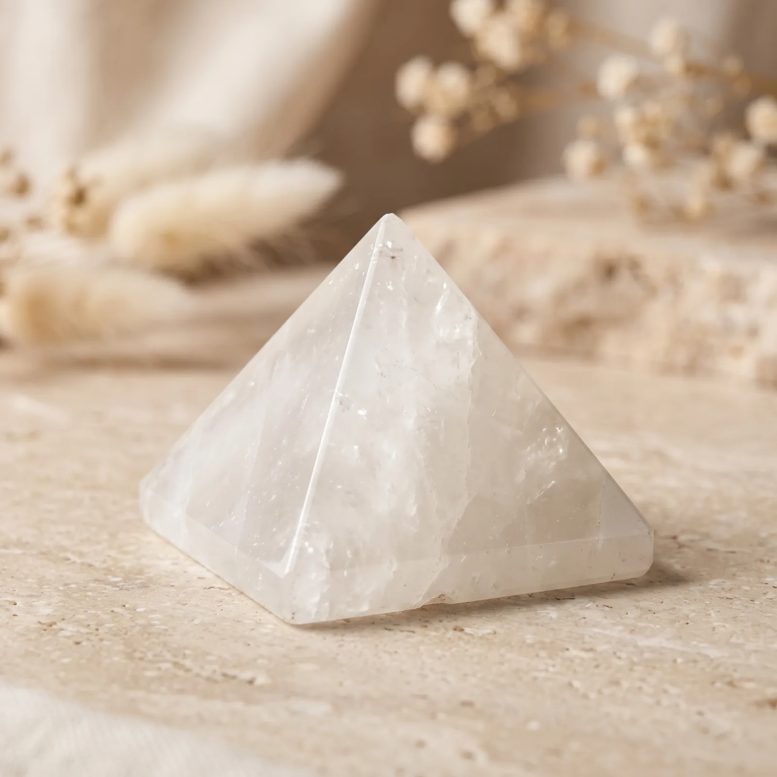 White Quartz Pyramid - 2.5 cm