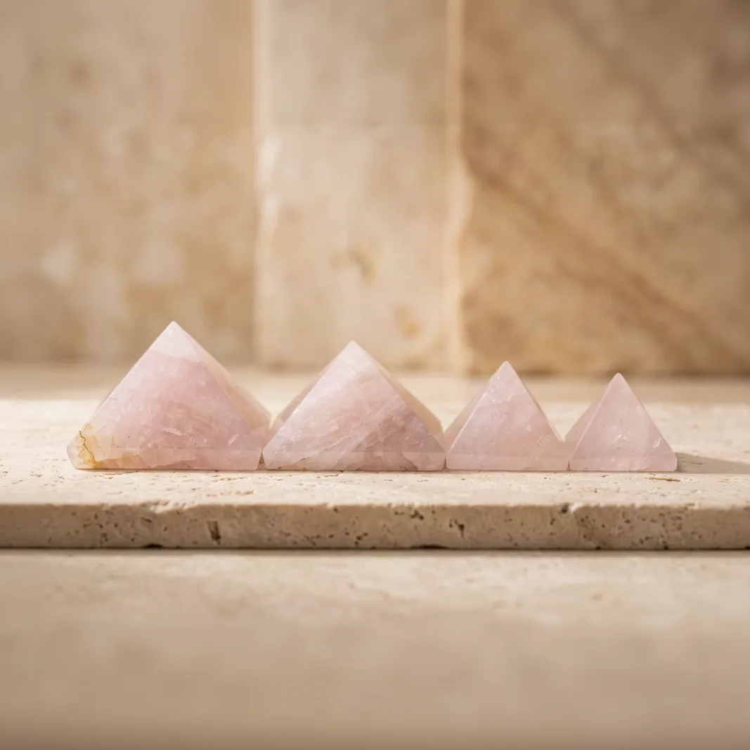 Rose Quartz Pyramid - 2.5 cm