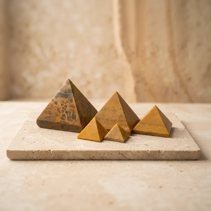 Yellow Jasper Pyramid - 2.5 cm