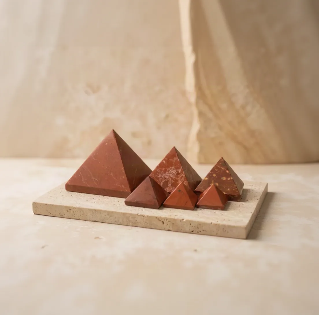 Red Jasper Pyramid - 2.5 cm