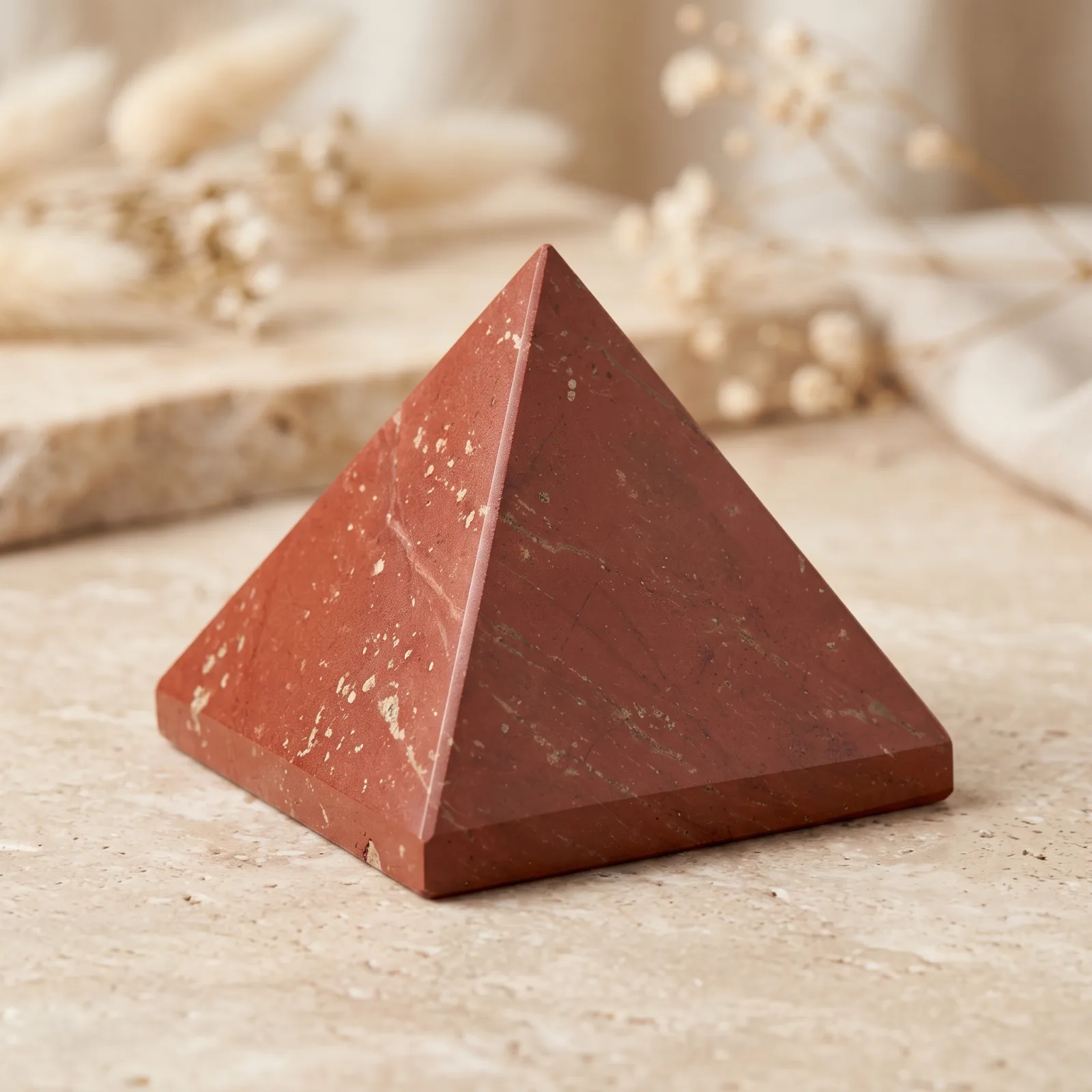 Red Jasper Pyramid - 2.5 cm