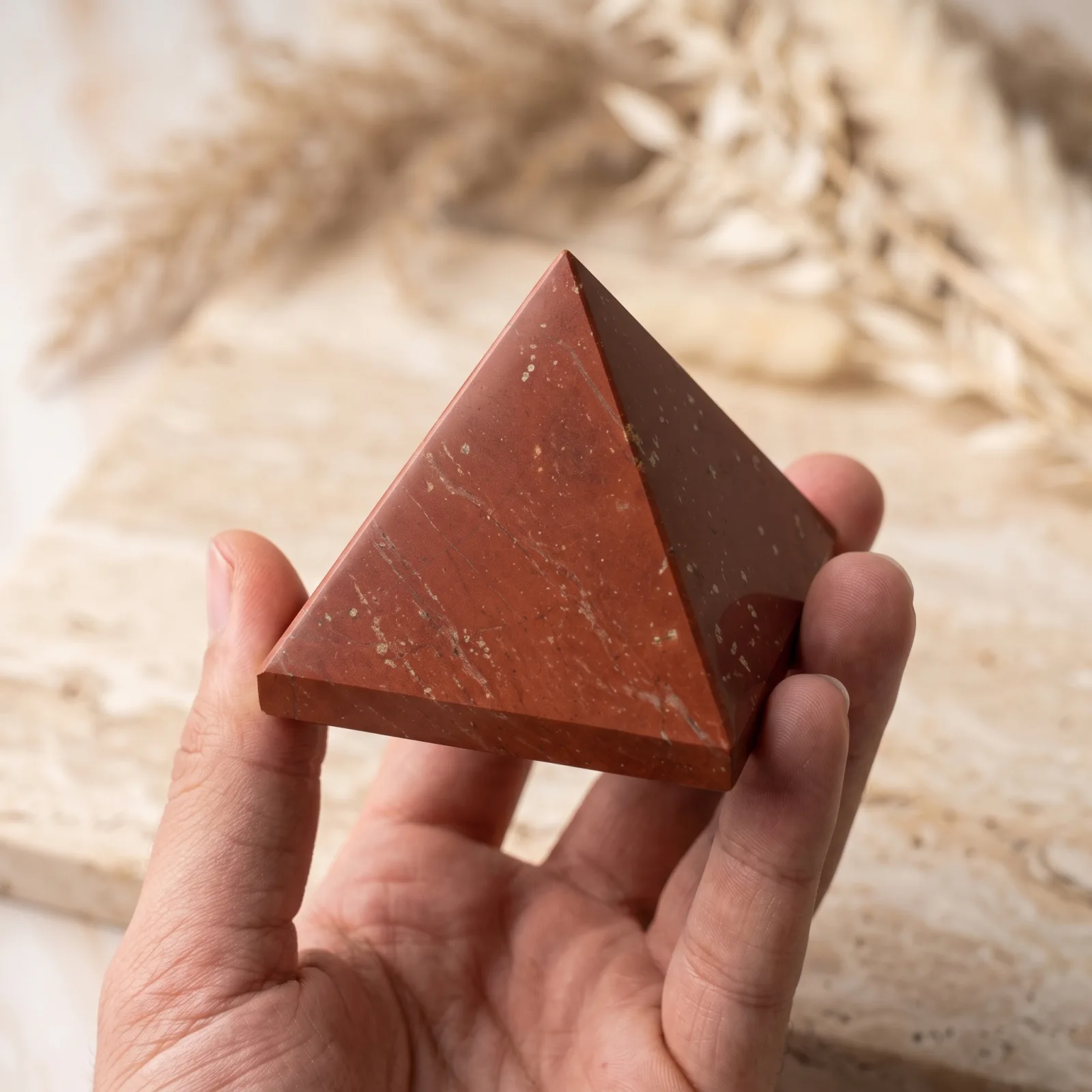 Red Jasper Pyramid - 2.5 cm