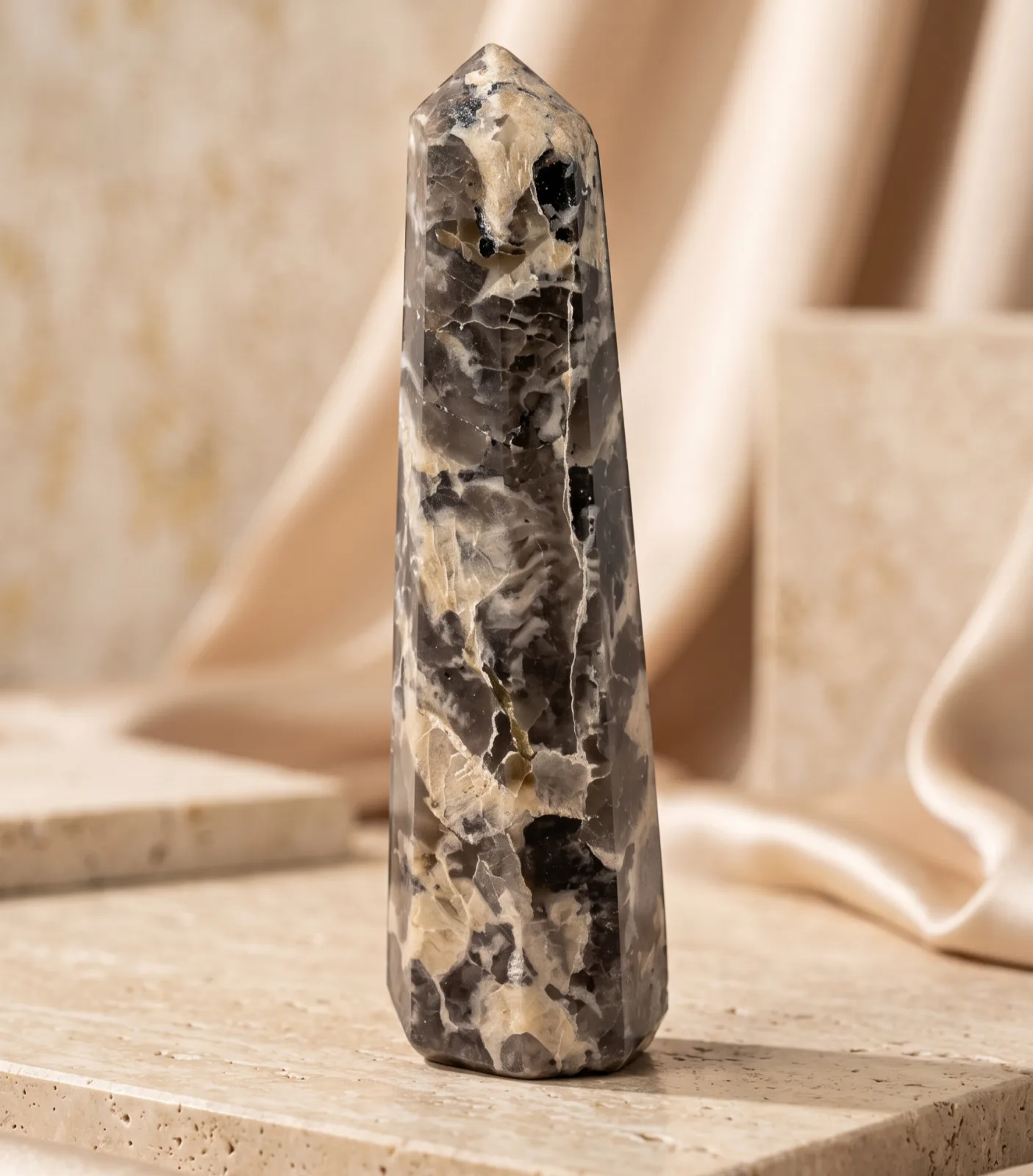 Smoky Quartz with Black Tourmaline Pencil