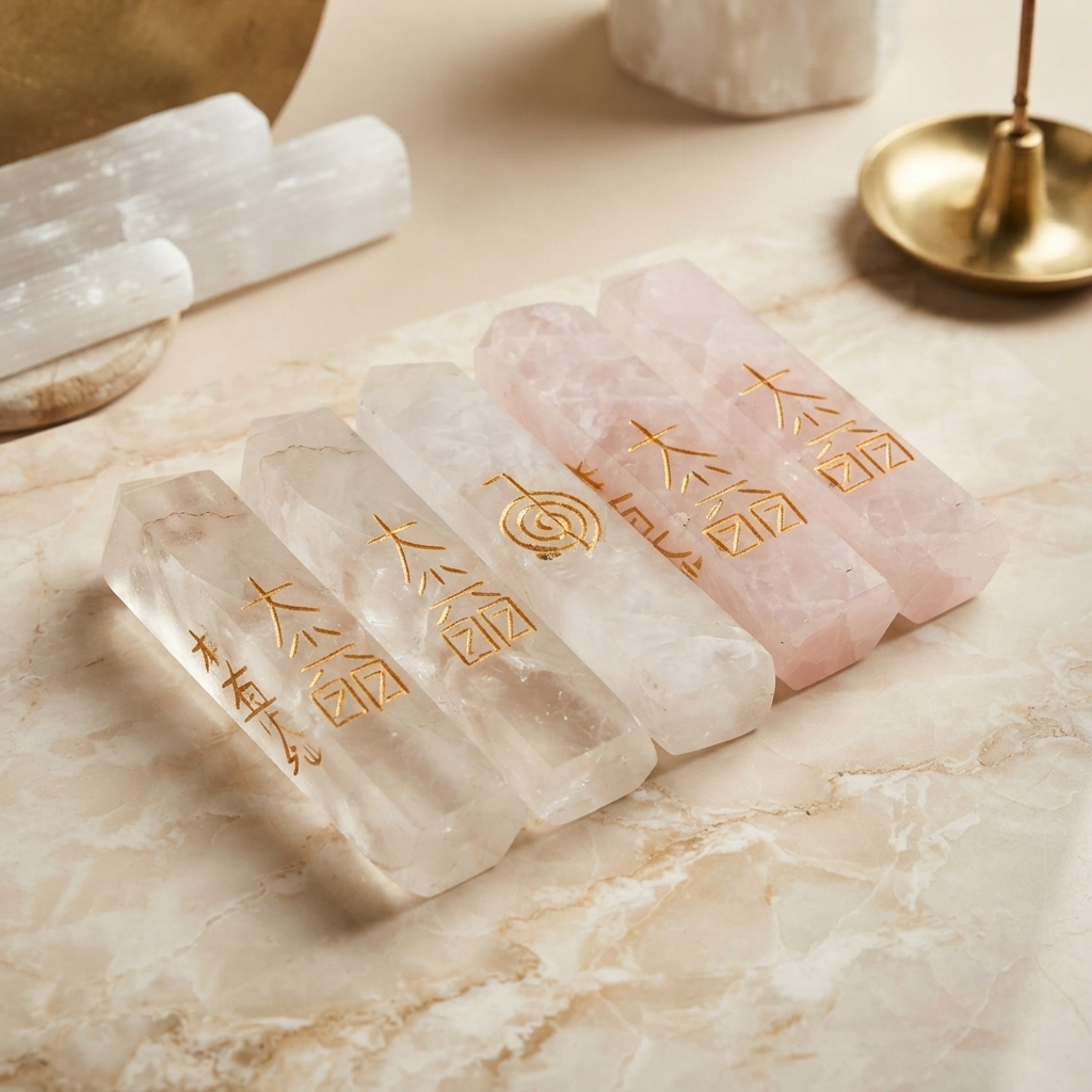 Rose Quartz Reiki Tower