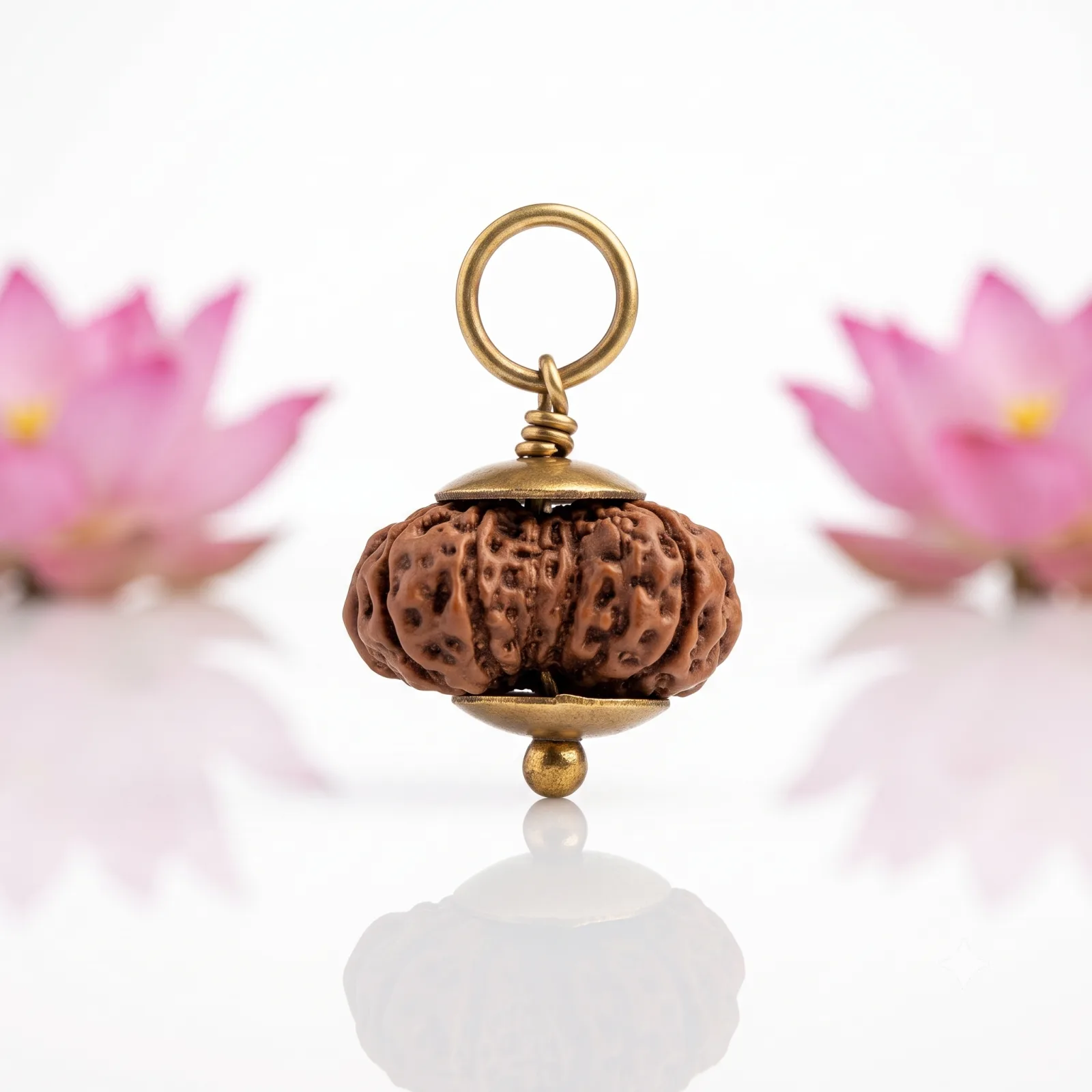 14 Mukhi Rudraksha Golden Pendant